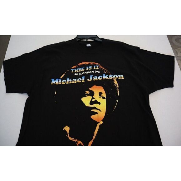 Tultex Men's Sz XL Michael Jackson "This Is It" 50 London O2 T-Shirt - Picture 5 of 6
